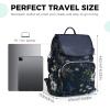 Fmeida Backpack for Women Work Backpack Purse College Bookbag Anti Theft Back Pack Waterproof Nylon Backpack Hummingbird view 2