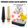 BOXOB 19pcs Bike Valve Adapter Set, Brass Valve Adaptor Ball Pump Needle Bike Tire Valve Pump Adapters Pump Tools for Presta Valve Adapter Air Pump Accessories for Standard Pump Air Compressor view 3