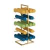 FEITJMMW Yoga Mat Storage Rack 5 Tier Free-Standing Foam Roller Yoga Mat Organizer Shelf for Yoga Mats in The Dance Studio view 1