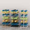 FEITJMMW Yoga Mat Storage Rack 5 Tier Free-Standing Foam Roller Yoga Mat Organizer Shelf for Yoga Mats in The Dance Studio view 4
