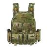 DCOFXGM Lightweight Molle Quick Release Buckles Tactical Vest Laser Cutting Modular Airsoft Vest with Magazine Placard (CP) view 3