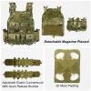 DCOFXGM Lightweight Molle Quick Release Buckles Tactical Vest Laser Cutting Modular Airsoft Vest with Magazine Placard (CP) view 4