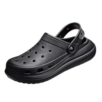 AUTOSTARY Platform Hole Shoes Men's Sandals Lightweight and Breathable Men's Beach Shoes Home Heightened Garden Shoes Men's Sandals Men's