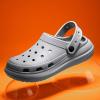 AUTOSTARY Platform Hole Shoes Men's Sandals Lightweight and Breathable Men's Beach Shoes Home Heightened Garden Shoes Men's Sandals Men's view 3