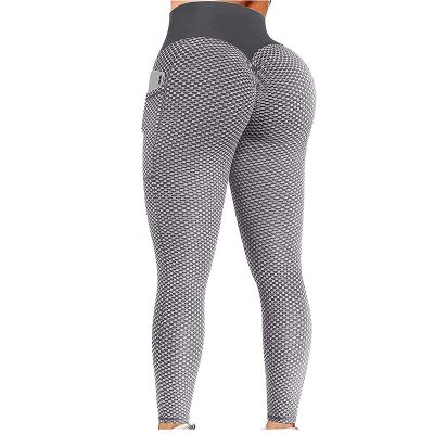 Yoga Pants Plus Size for Women Tall Leggings for Women Butt Lift High Waisted Tummy Control No See-Through Yoga Pants Workout Running Leggings Scrunch Butt Seamless Gym Booty Tights Grey