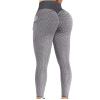 Yoga Pants Plus Size for Women Tall Leggings for Women Butt Lift High Waisted Tummy Control No See-Through Yoga Pants Workout Running Leggings Scrunch Butt Seamless Gym Booty Tights Grey view 1