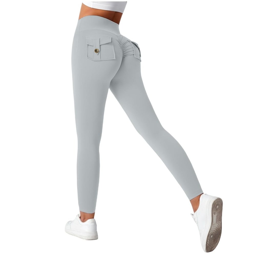 Leggings For Women Plus Size Petite Women Scrunch Butt Lifting Seamless Leggings Booty High Waisted Workout Yoga Pants Tummy Control Gym Compression Tights