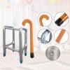 2PCS Inflatable Walker and Cane,Over The Hill Gag Gift for Old People Birthday Decorations,Old Age Costume Accessories Dress Up for 100th Day of School Christmas Halloween Retirement Party Decor view 3
