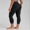 ODODOS Buttery Soft Lounge Yoga Leggings with Pockets for Women Cropped Length 23" High Waist Yoga Pants, Black, Large view 3