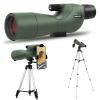 NWDEY 25-75X60 Spotting Scope with 51in Tripod, Spotting Scope for Target Shooting, Hunting & Bird Watching, Low Light Vision, Phone Adapter, Carry Bag, BAK4 Prism, FMC Lens, Waterproof (ArmyGreen) view 1