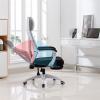 Executive Desk Chair Ergonomic Office Desk Chair, Swivel Mesh PC Chair with Headrest and Arms, Height Adjustable, Comfortable High-Back Executive Chair with Footstool Office Chair (Color : B) view 2
