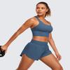 CRZ YOGA High Waisted Split Running Shorts for Women 3" - Comfy Mesh Liner for Workout Athletic GymTrack Quick Dry Stelindigo X-Small view 3