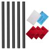 Adnee 10 Pack Ski and Snowboard Base Repair Kit - 5pcs Ptex and Structure Sandpaper and 3pcs Sanding Sponge and Metal Scraper for Protecting The Ski and Snowboard view 1