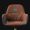 Executive Desk Chair Ergonomic Office PC Desk Chair Height Adjusting Arm Waist Support Function, Mid Back Swivel Task Chair for Home Office Office Chair (Color : B) view 3