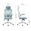Executive Desk Chair Ergonomic Office Chair Swivel Chair Task Chair High Back Desk Chair with Lumbar Support, Breathable Mesh Back, Thick Seat Cushion and Adjustable Headrest Office Chair (Color : Bi view 3