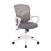 Executive Desk Chair Mid Back Mesh Office Chair Ergonomic Swivel Desk Office Chair with Armrests and Lumbar Support Adjustable Height PC Task Chairs Office Chair (Color : White) view 1