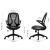 Executive Desk Chair Ergonomic Office Chair, Breathable Mesh Desk Chair, Lumbar Support PC Chair with Flip-up Arms, Black Swivel Task Chair with Wheels, Adjustable Height Home Gaming Chair Office Chai view 2