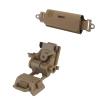 JFFCESTORE PVS15/18 GPNVG18 Night Vision Goggles Mount and Airsoft Tactical Helmet Counterweight NVG Pouch Counterbalance Weight Bag (TAN/CB Counterbalance Weight Bag) view 1