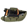 LyeXD Inflatable Fishing Boat Float Tubes for Fishing with Oar&Fin, Inflatable Float Tube w/Storage Pockets Adjustable Backrest,Loading Capacity 286lb, Floated Belly Boat for Lake, River (Green) view 1