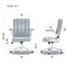 Executive Desk Chair Ergonomic Office Chair with Lumbar Support and Flip Armrests, Adjustable Height Swivel Executive Desk Chair and PC Desk Chair Office Chair (Color : A) view 3