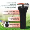 FINGER TEN Golf Club Head Covers Woods Hybrids 1/2/3/4 Pack, Headcovers Men Women 3 5 7 X with Interchangeable Number Tag, Fit All Wood Hybrid Clubs (1 Pack-Orange Hybrid Cover) view 3