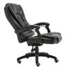 Executive Desk Chair Office Chair Black Leather Swivel Executive Office Chair Desk Chair PC Chair with Wheels and Ergonomic Support Tilting Function Upholstered in Leather Office Chair view 1