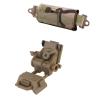 JFFCESTORE PVS15/18 GPNVG18 Night Vision Goggles Mount and Airsoft Tactical Helmet Counterweight NVG Pouch Counterbalance Weight Bag (TAN/CAMO Counterbalance Weight Bag) view 1