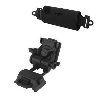 JFFCESTORE PVS15/18 GPNVG18 Night Vision Goggles Mount and Airsoft Tactical Helmet Counterweight NVG Pouch Counterbalance Weight Bag (Black/Counterbalance Weight Bag)