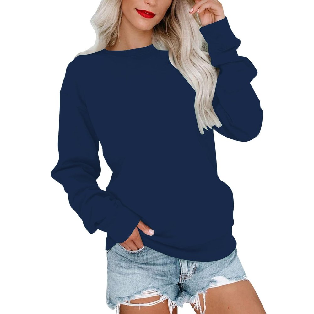 SHAOBGE Cyber Of Monday 2023 Sweatshirts For Girls Lady Casual Top Blouse Irregular Hoodies For Women 2023 Special Deals Buy Again