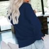 SHAOBGE Cyber Of Monday 2023 Sweatshirts For Girls Lady Casual Top Blouse Irregular Hoodies For Women 2023 Special Deals Buy Again view 3