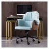 Executive Desk Chair Home Office Chair Simple Desk Chair Bedroom Mid Back Study Swivel Chair Ergonomic Adjustable Office Chair Office Chair (Color : F) view 1