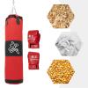 LyeXD Punching Bag for Adults,3.9ft Unfilled 44lbs Heavy Punching Bag Hanging Boxing Bag w/Boxing Gloves,PU Heavy Boxing Bag Set Muay Thai Bag for Kickboxing,Red (Unfilled) view 3
