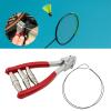 Starting Clamp, Professional Stringing Clamp, Portable 3 Spring Clamping Tool, Tennis Equipment for Badminton Racket, Tennis, Red view 2