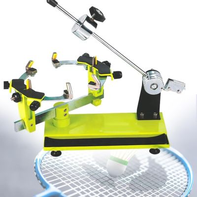 ZXSYYDS Badminton Racquet Stringing Machine, Heavy Hammer Badminton Racquet Stringing Machine,360 Racquet Rotation/ 6 Point Mounting System, Adjustable V-Brackets, for Squash, Tennis