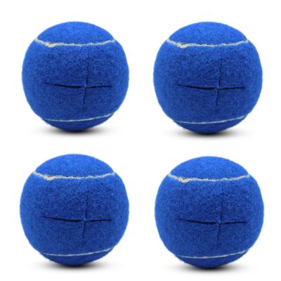 SHYUJAJIE 4 PCS Precut Walker Tennis Balls for Furniture Legs and Floor Protection, Heavy Duty Long Lasting Felt Pad Glide Coverings for Chair (Dark Blue)