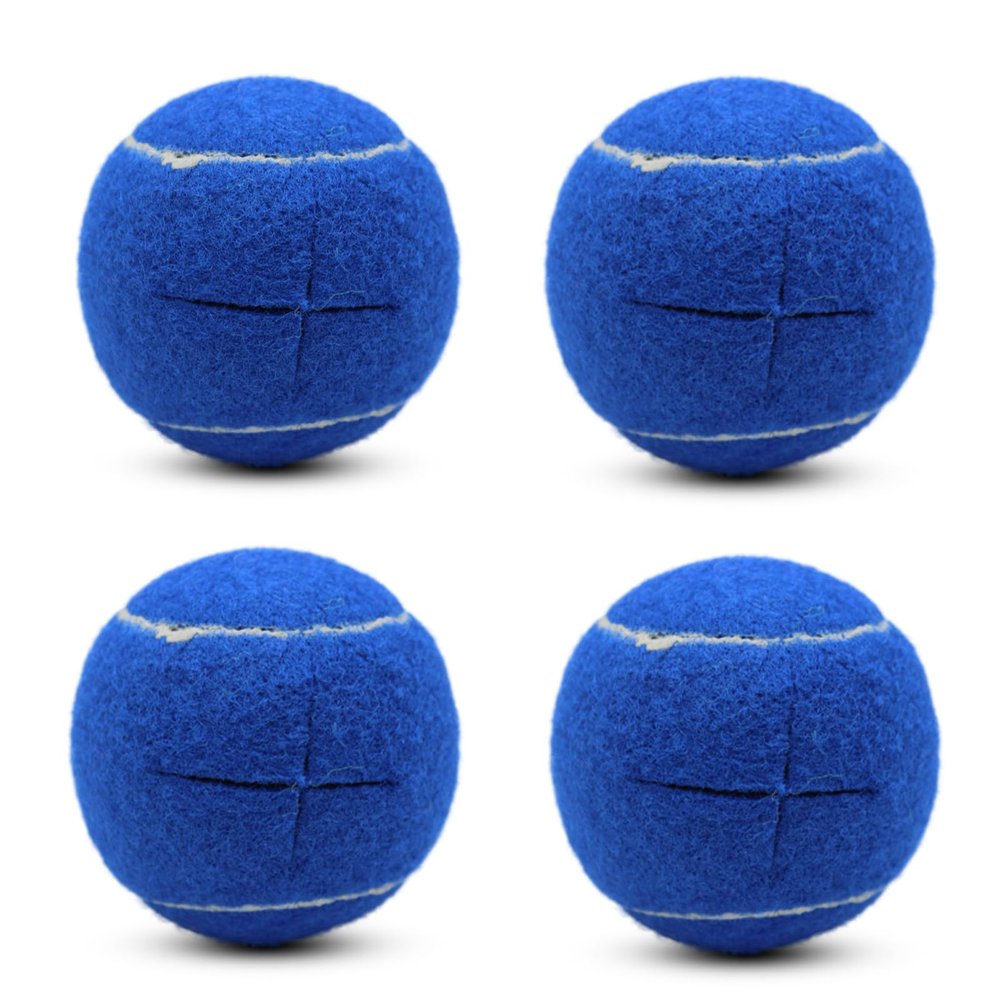 SHYUJAJIE 4 PCS Precut Walker Tennis Balls for Furniture Legs and Floor Protection, Heavy Duty Long Lasting Felt Pad Glide Coverings for Chair (Dark Blue)