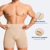 TAILONG Mens Shapewear Tummy Control Underwear Compression Shorts Slimming Body Shaper Leg Boxer Briefs Beige view 2