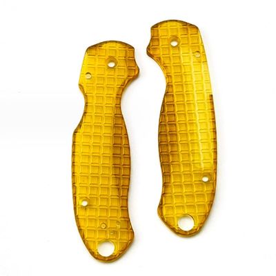 1 Pair Scales Handle Fits for Spyderco C223 para 3, Ultem PEI Clear Handle Patch