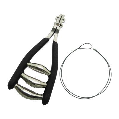 Aosekaa Starting Clamp, Stringing Tool Stringing Clamp, Portable Professional Tennis Equipment for Squash Tennis Racquet, Badminton, Black