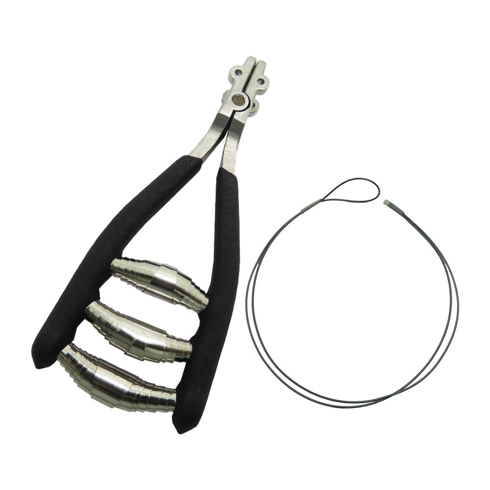 Aosekaa Starting Clamp, Stringing Tool Stringing Clamp, Portable Professional Tennis Equipment for Squash Tennis Racquet, Badminton, Black