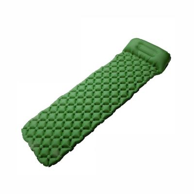 Outdoor Sleeping Mat Ultralight Inflatable Camping Pad Waterproof with Pillow Compact Nap Mat for Hiking Backpacking Cartraveling Tent Blue/Green/Orange (Green)