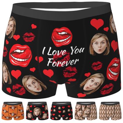 Custom Underwear For Boyfriend Custom Boxers With Face Custom Boxers For Men Customized Boxers Personalized Boxers For Men Style-9 M