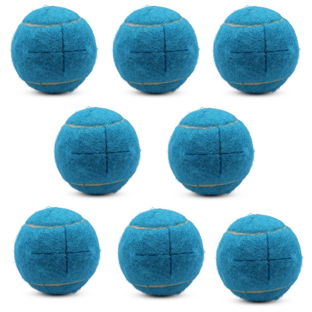 SHYUJAJIE 8 PCS Precut Walker Tennis Balls for Furniture Legs and Floor Protection, Heavy Duty Long Lasting Felt Pad Glide Coverings for Chair (Light Blue)