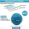 SHYUJAJIE 8 PCS Precut Walker Tennis Balls for Furniture Legs and Floor Protection, Heavy Duty Long Lasting Felt Pad Glide Coverings for Chair (Light Blue) view 2