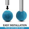 SHYUJAJIE 8 PCS Precut Walker Tennis Balls for Furniture Legs and Floor Protection, Heavy Duty Long Lasting Felt Pad Glide Coverings for Chair (Light Blue) view 3