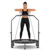 Foldable Mini Trampoline for Adults & Kids 40" Rebounder Trampoline with Adjustable Foam Bar for Indoor Workout Fitness view 1
