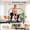 Foldable Mini Trampoline for Adults & Kids 40" Rebounder Trampoline with Adjustable Foam Bar for Indoor Workout Fitness view 2