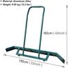 ELODEK Tennis Court Squeegee Hard Floor Water Remover, Professional Aluminum Rainwater Sweeper, 2 EVA Foam Blades Included(Size:135x102cm/53x40inch,Color:Green) view 3