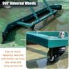 ELODEK Tennis Court Squeegee Hard Floor Water Remover, Professional Aluminum Rainwater Sweeper, 2 EVA Foam Blades Included(Size:135x102cm/53x40inch,Color:Green) view 4