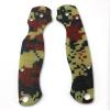 1 Pair Handle Patch Fits for Spyderco C81 Paramilitary 2, G10 Custom Scales Handles Camouflage view 2